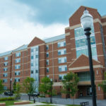 images of dorm buildings and dorm rooms on UTK campus